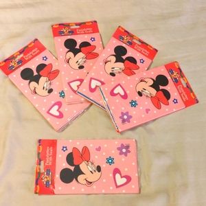 Vtg Sealed NOS 5 packs of 8 Minnie Mouse Valentines Postalettes & Seals